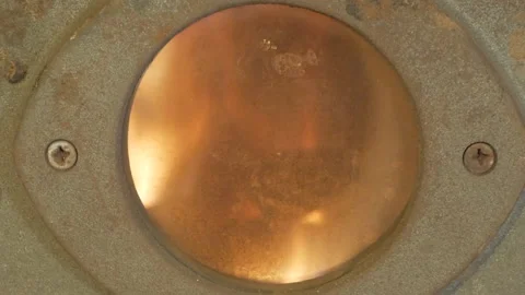 Pizza oven flames Vidéo 146828060