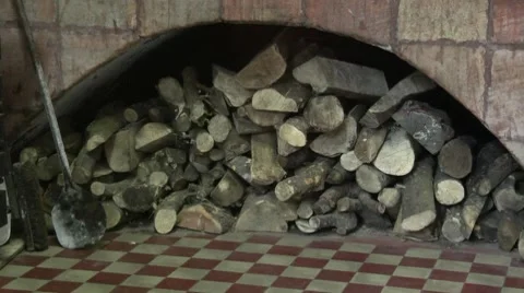 Pizza oven. Stock Footage 8835421
