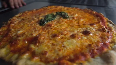 Pizza from the oven Stock Footage 95050337