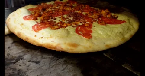 Pizza in oven Stock Footage 295660949