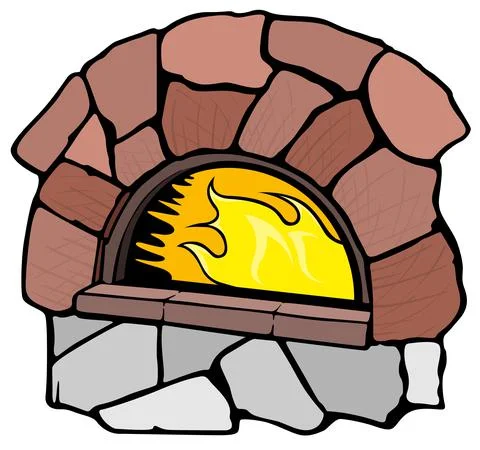 Pizza Oven Illustrazione stock