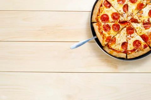 Pizza on the pan Stock Photos
