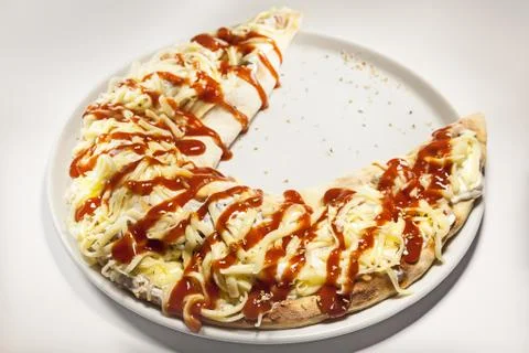 Pizza pancake Stock-Fotos