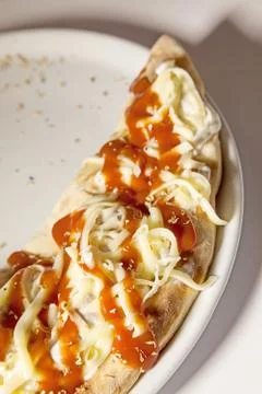 Pizza pancake Stock-Fotos
