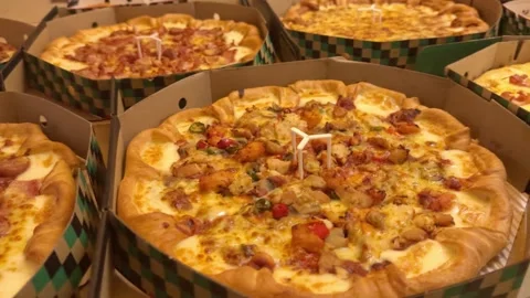 Pizza party 動画素材 258955273