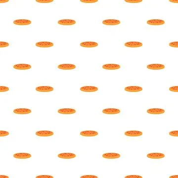 Pizza pattern creating a delicious fast food background 스톡 일러스트