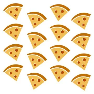 Pizza pattern Illustrazione stock