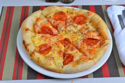 Pizza peperoni Stock Photos