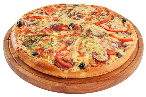 Pizza pepperoni Stock Photos