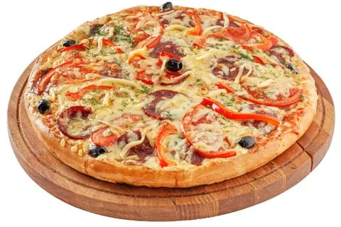 Pizza pepperoni Stock Photos
