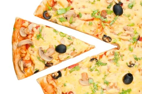 Pizza piece Stock Photos