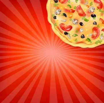 Pizza poster Stock Illustration
