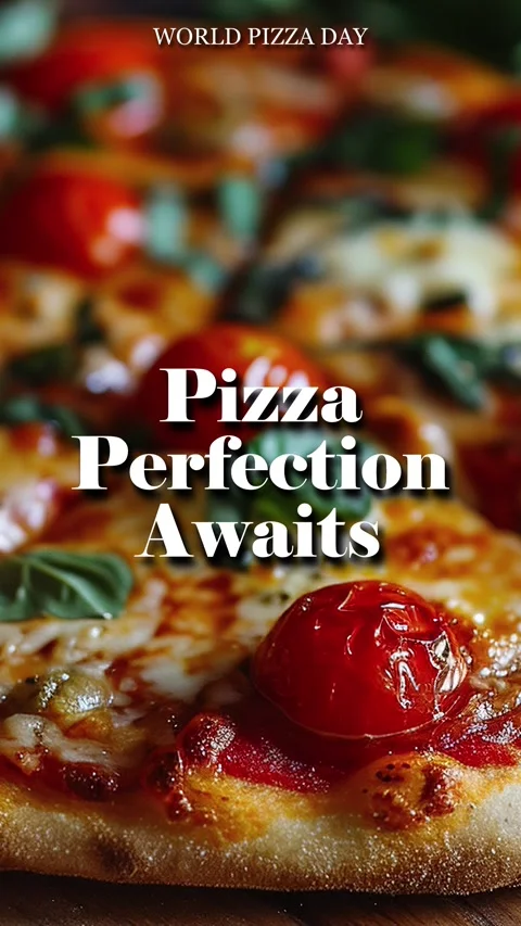 Pizza Quote In Modern Text Animation Pizza Perfection Awaits Stock Footage 295918138