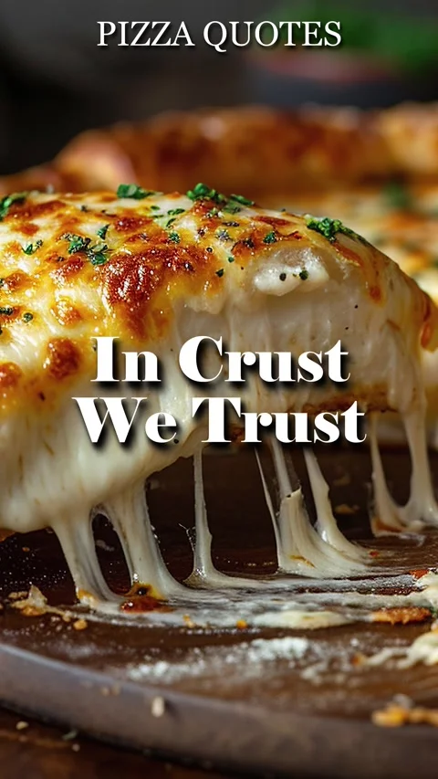 Pizza Quote In Modern Text Animation  In Crust We Trust 库存影片 295924737