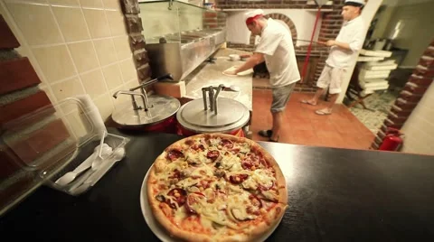 Pizza Ready to be Served Stock Footage 65369343