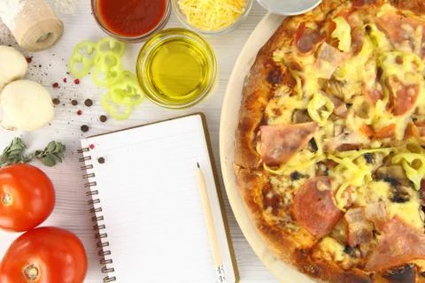 Pizza recipe Stock Photos