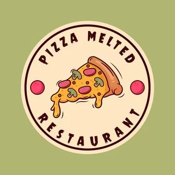 Pizza Restaurant Logo Stock Illustration