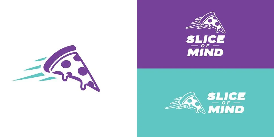 Pizza Restaurant Logo Illustrazione stock