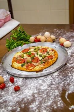 Pizza rustic brazil Stock Photos