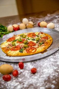 Pizza rustic brazil Stock Photos