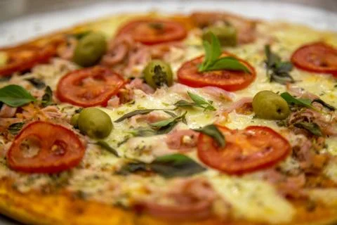 Pizza rustic brazil Stock Photos