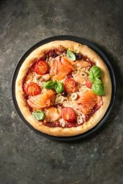 Pizza with sa Stock Photos
