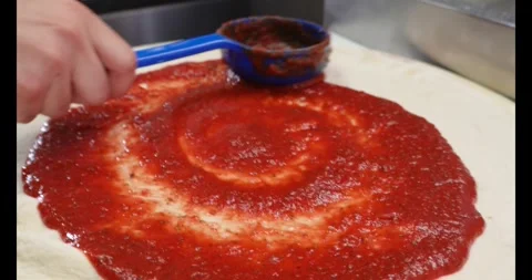 PIZZA SAUCE 1 Stock Footage 295906216