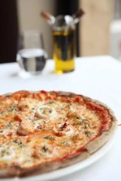 Pizza seafood Stock Photos