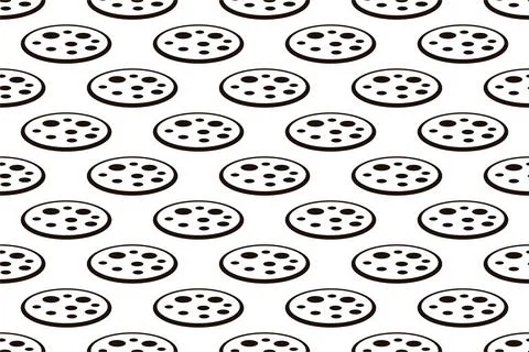 Pizza seamless pattern background Stock Illustration