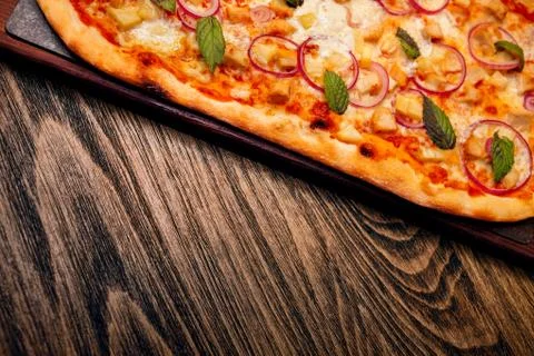 Pizza is served Stock Photos