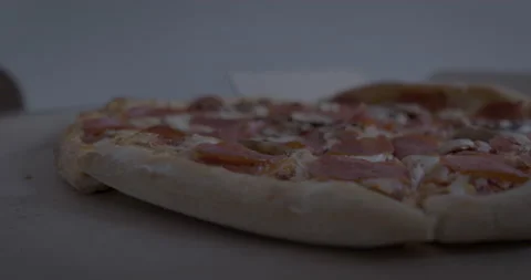 Pizza Serving Close Up Stock Footage 153816483