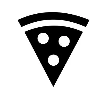 Pizza sharp icon Nice Design to See Stock Illustration