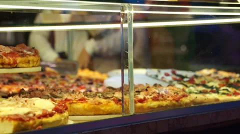 Pizza Shop in Venice Stock Footage 32198125