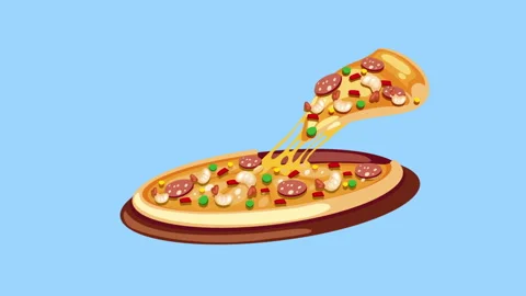 Pizza Slice Cheese Stock Footage 283902842