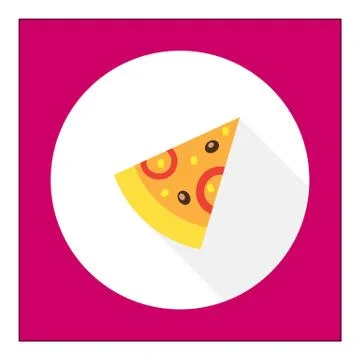 Pizza slice icon Stock Illustration