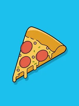 Pizza slice icon vector design Stock Illustration
