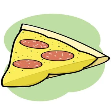 Pizza slice Stock Illustration