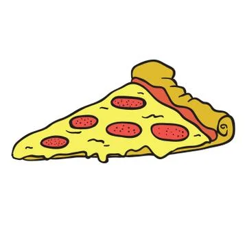 Pizza slice Stock Illustration