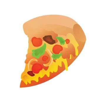 Pizza slice Illustrazione stock