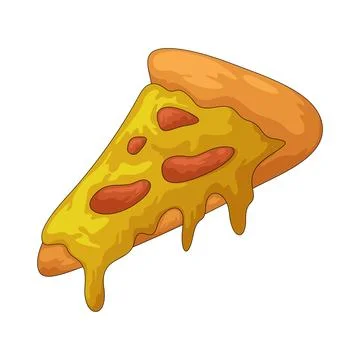 Pizza slice illustration Иллюстрация