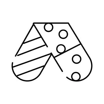 Pizza slice line art fast food icon Illustrazione stock