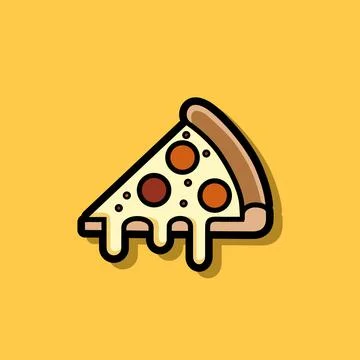 Pizza Slice Logo Stock Illustration