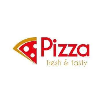 Pizza slice logo. A logo perfect to use for your food business. Stock Illustration