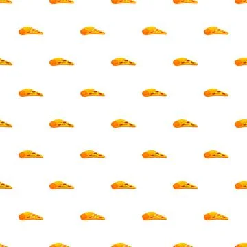 Pizza slice pattern creating a fast food background Stock Illustration