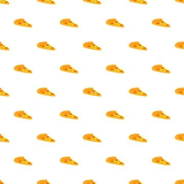 Pizza slice pattern creating a repeating background 스톡 일러스트