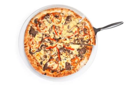 Pizza slice Foto stock