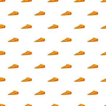 Pizza slice seamless pattern background 스톡 일러스트