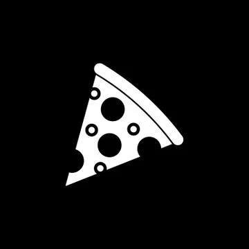Pizza slice solid icon, food drink elements Stock Illustration