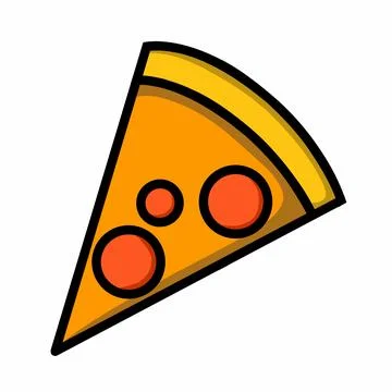 Pizza slice vector illustration Illustrazione stock