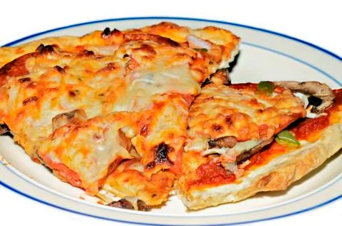 Pizza slices Stock Photos
